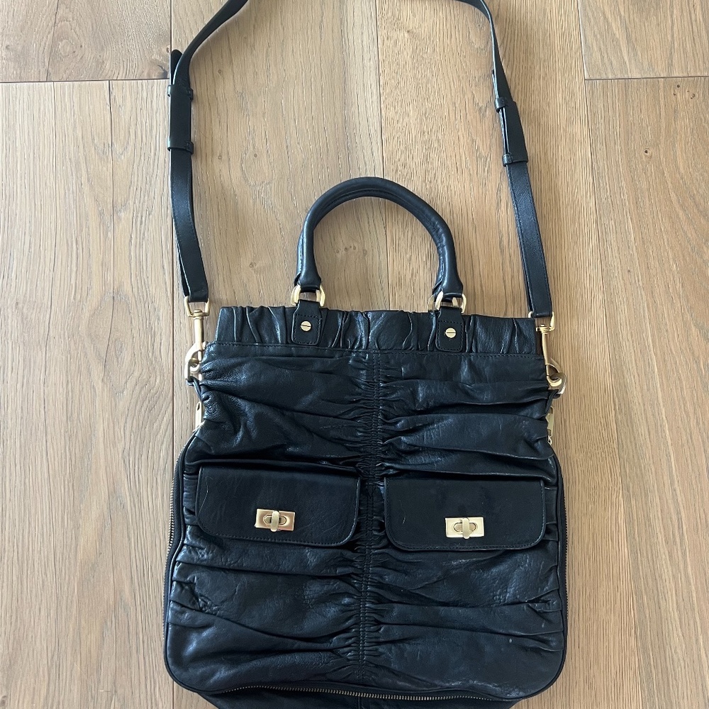 Alexis Hudson Black Satchel Bag